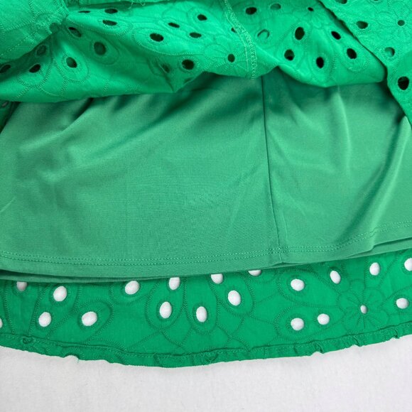 R.N Studio By Ronni Women's Pullover Lined Green Eyelet Dress Size 2X NWT $99.00 - Picture 8 of 13